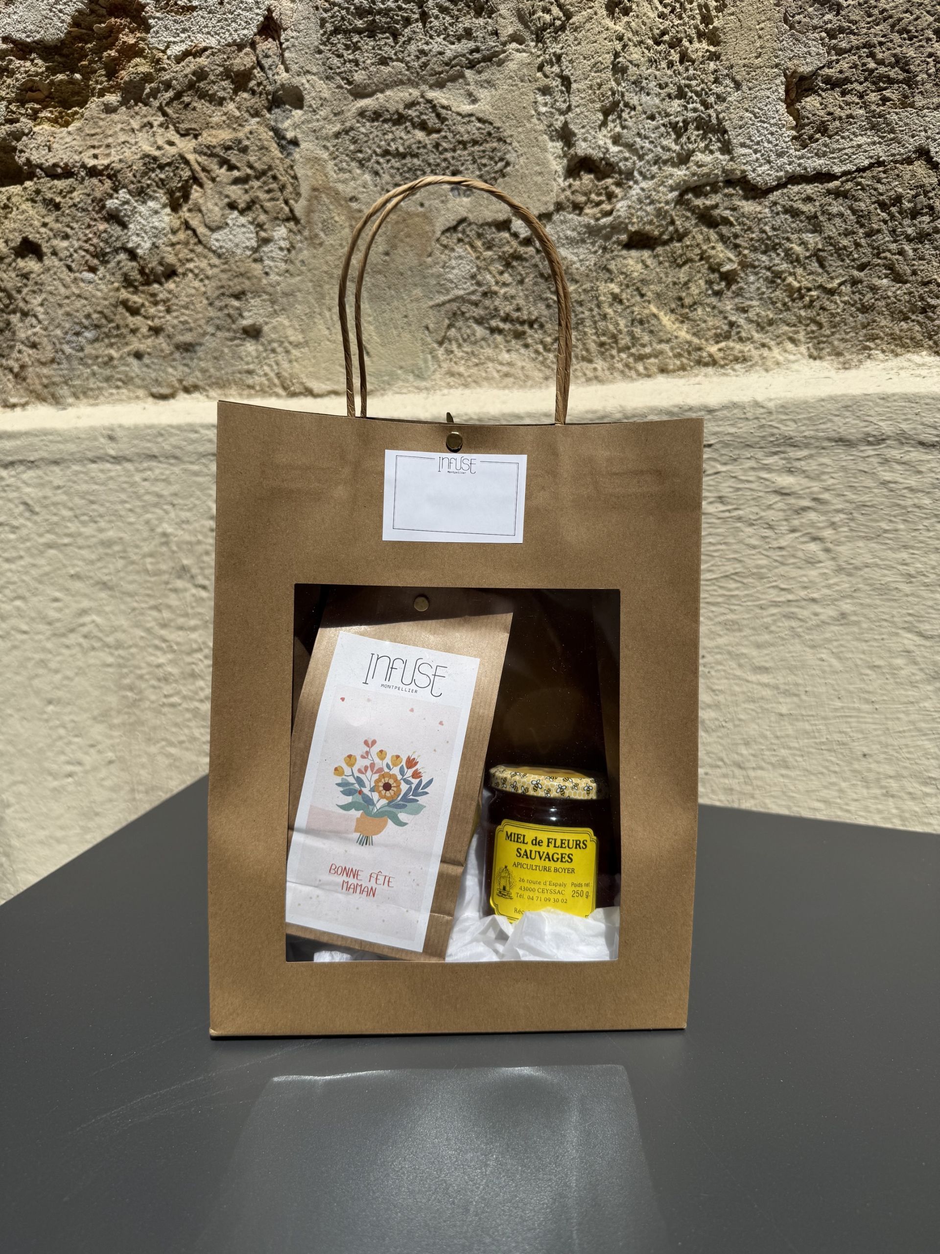 Coffret Fête des Mères – Tisane + Miel de Fleurs Sauvages