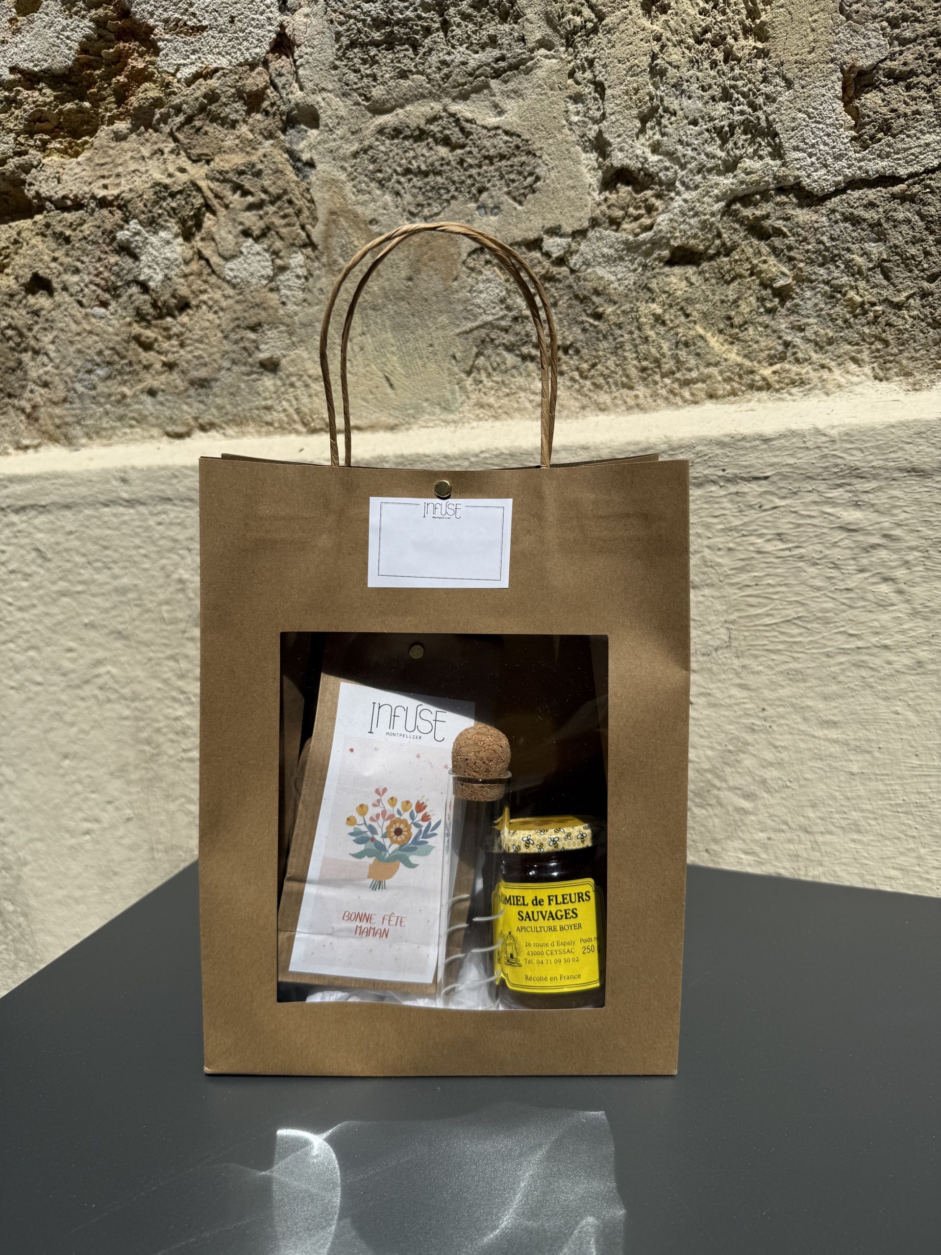 Coffret Fête des Mères – Tisane + Tube à essai + Miel